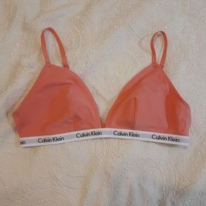 Pink Calvin Klein bralette